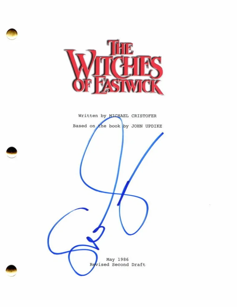 SUSAN SARANDON SIGNED AUTOGRAPH THE WITCHES OF EASTWICK FULL MOVIE SCRIPT CHER