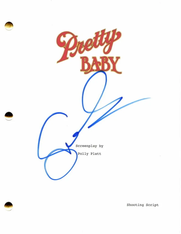 SUSAN SARANDON SIGNED AUTOGRAPH PRETTY BABY FULL MOVIE SCRIPT W/ BROOK SHIELDS