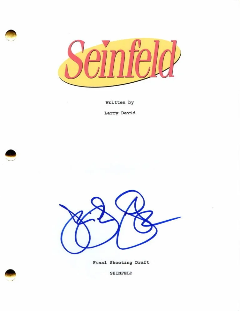 JULIA LOUIS-DREYFUS SIGNED AUTOGRAPH SEINFELD THE CONTEST FULL EPISODE SCRIPT