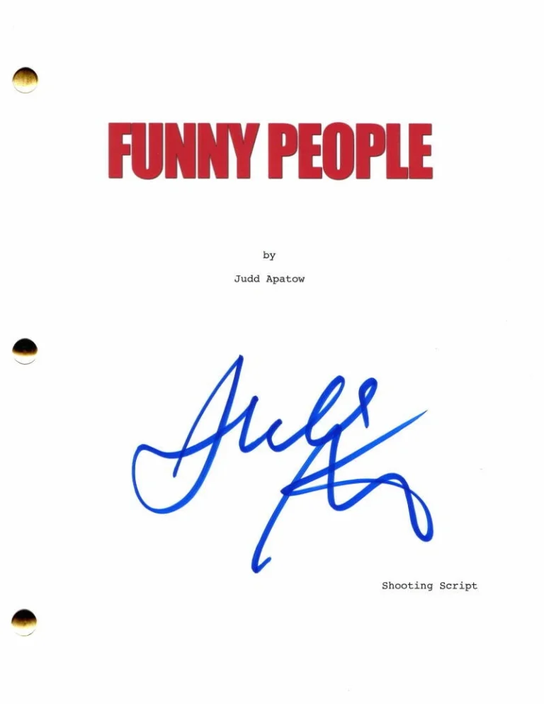 JUDD APATOW SIGNED AUTOGRAPH FUNNY PEOPLE FULL MOVIE SCRIPT STARRING SETH ROGEN