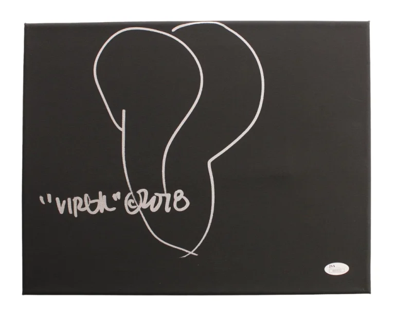 VIRGIL ABLOH SIGNED AUTOGRAPH HAND-DRAWN 11X14 ORIGINAL ART SKETCH OFF-WHITE JSA