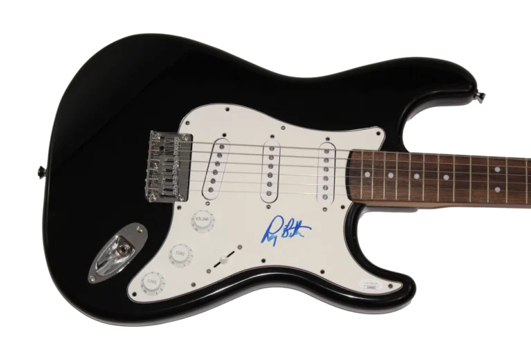 ROY BITTAN SIGNED AUTOGRAPH BLACK FENDER ELECTRIC GUITAR E STREET BAND JSA COA