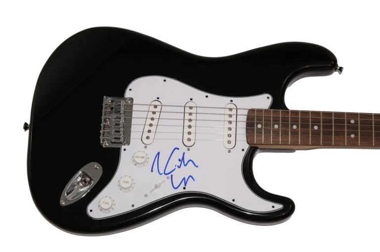 KEITH URBAN SIGNED AUTOGRAPH BLACK FENDER ELECTRIC GUITAR COUNTRY MUSIC STAR JSA