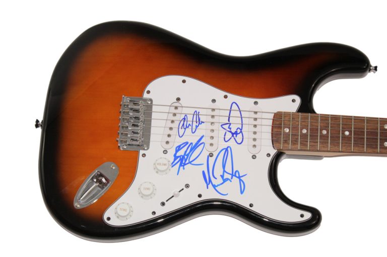 OAR O.A.R. BAND (X4) SIGNED AUTOGRAPH FULL SIZE FENDER ELECTRIC GUITAR - JSA COA