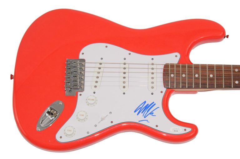 MARCUS KING SIGNED AUTOGRAPH FULL SIZE RED FENDER ELECTRIC GUITAR EL DORADO JSA