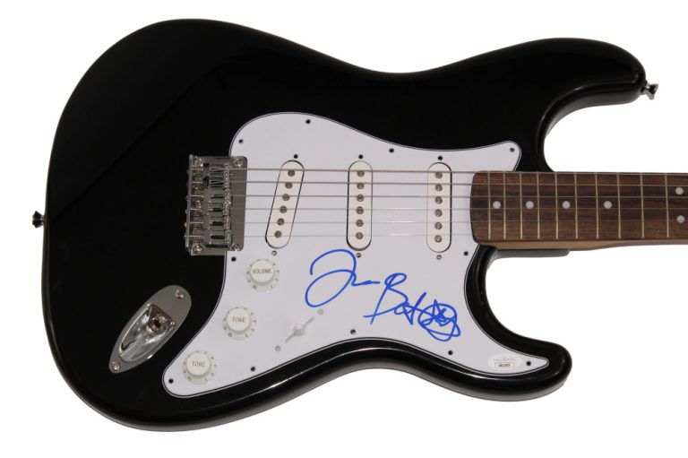 JON BATISTE SIGNED AUTOGRAPH BLK FENDER ELECTRIC GUITAR WE ARE GRAMMY WINNER JSA