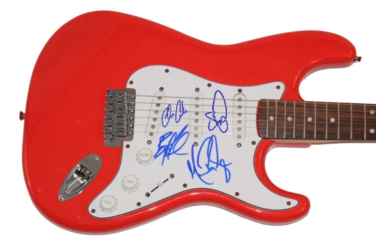 OAR O.A.R. BAND (X4) SIGNED AUTOGRAPH RED FULL SIZE FENDER ELECTRIC GUITAR - JSA