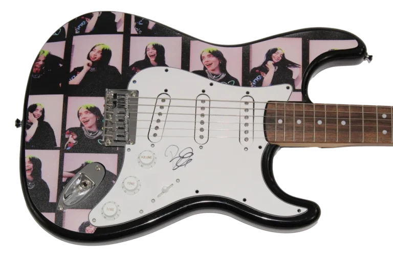 BILLIE EILISH SIGNED AUTOGRAPH CUSTOM FENDER ELECTRIC GUITAR RARE 1/1 W/ JSA COA