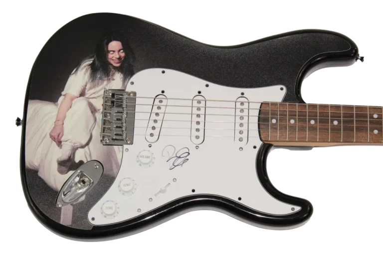 BILLIE EILISH SIGNED AUTOGRAPH CUSTOM FENDER ELECTRIC GUITAR VERY RARE 1/1 - JSA