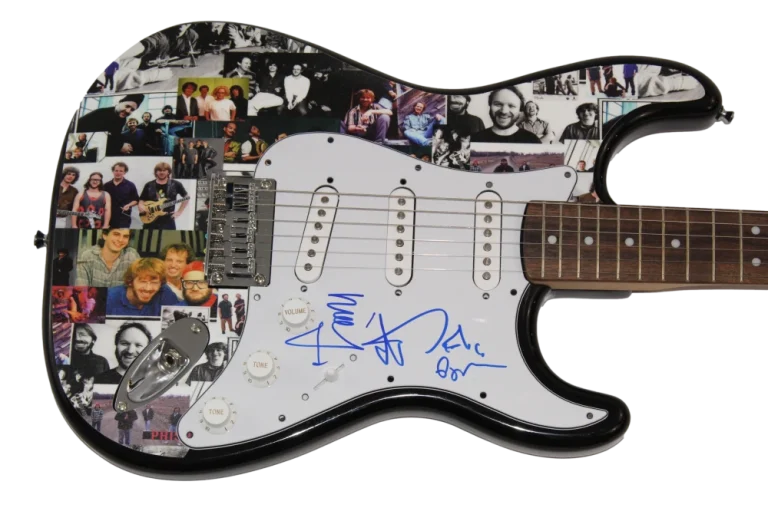 TREY ANASTASIO MIKE PAGE SIGNED AUTOGRAPH CUSTOM 1/1 FENDER GUITAR PHISH W/ JSA