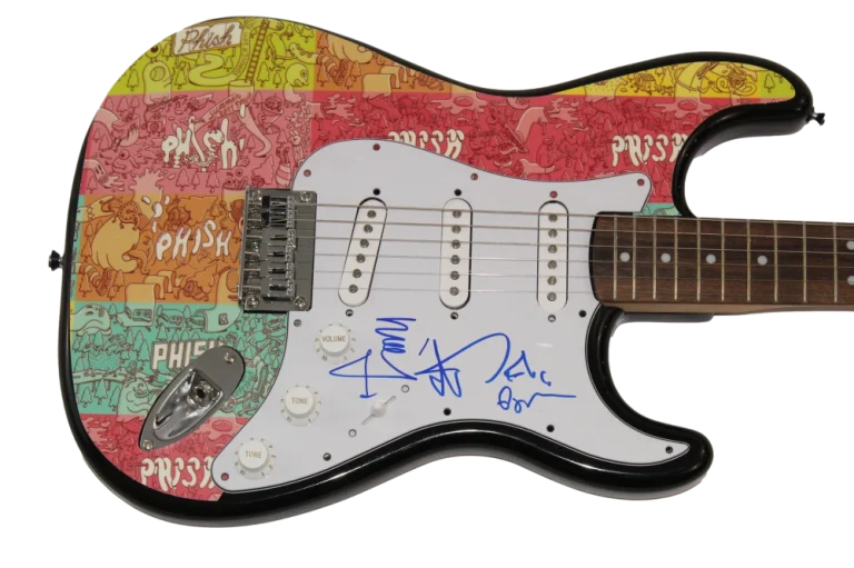 TREY ANASTASIO MIKE PAGE SIGNED AUTOGRAPH CUSTOM FENDER GUITAR PHISH W/ JSA COA