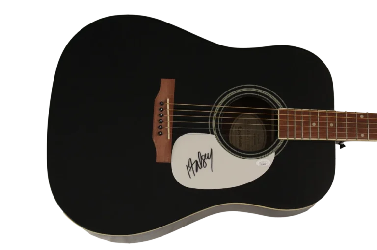 HALSEY SIGNED AUTOGRAPH FULL SIZE GIBSON EPIPHONE ACOUSTIC GUITAR - JSA COA