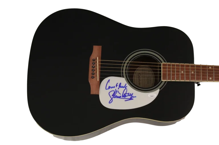 GLORIA ESTEFAN SIGNED AUTOGRAPH GIBSON EPIPHONE ACOUSTIC GUITAR RARE W/ JSA COA