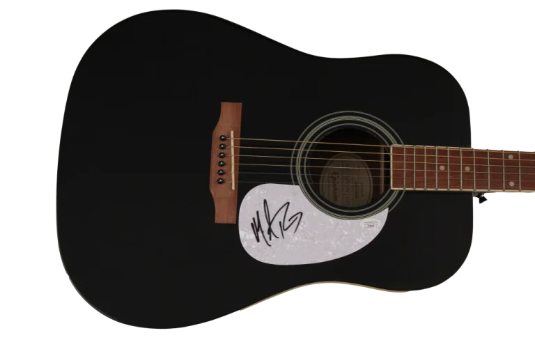 MICHAEL RAY SIGNED AUTOGRAPH FULL SIZE GIBSON EPIPHONE ACOUSTIC GUITAR - JSA COA
