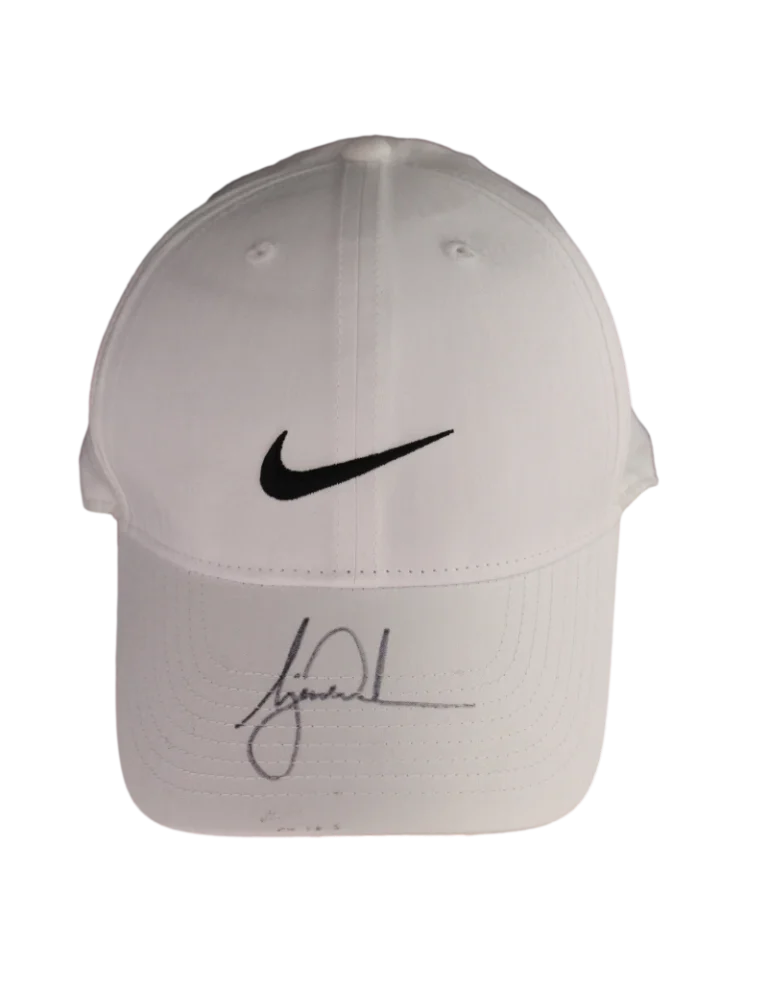 TIGER WOODS SIGNED AUTOGRAPH TW NIKE HAT - GOLF GOAT MASTERS CHAMPION W/ JSA COA
