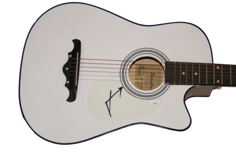 JARED LETO SIGNED AUTOGRAPH ACOUSTIC GUITAR - THIRTY SECONDS TO MARS W/ JSA COA