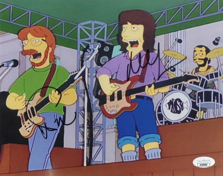 TREY ANASTASIO & MIKE GORDON SIGNED AUTOGRAPH 8X10 PHOTO PHISH SIMPSONS JSA COA