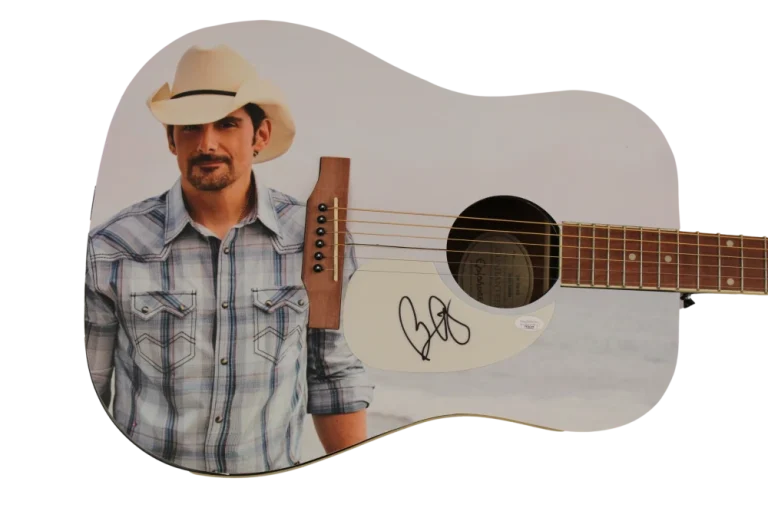 BRAD PAISLEY SIGNED AUTOGRAPH CUSTOM GIBSON EPIPHONE GUITAR - RARE! 1/1 JSA COA