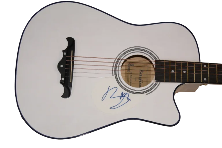 BONO U2 SIGNED AUTOGRAPH FULL SIZE ACOUSTIC GUITAR - JOSHUA TREE WAR W/ JSA COA
