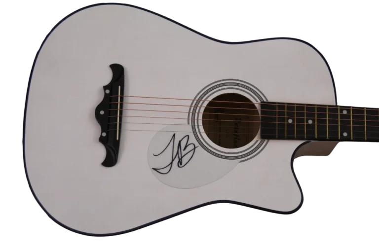 JUSTIN BIEBER SIGNED AUTOGRAPH FULL SIZE ACOUSTIC GUITAR PURPOSE BELIEVE JSA COA