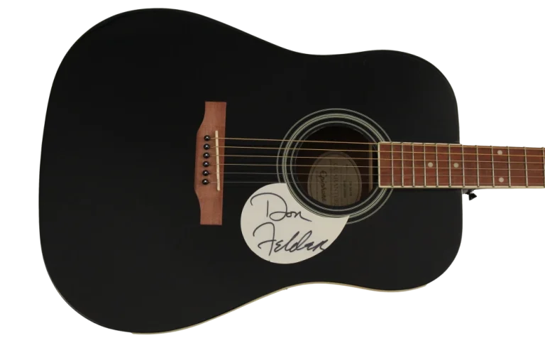 DON FELDER SIGNED AUTOGRAPH GIBSON EPIPHONE ACOUSTIC GUITAR - EAGLES JSA COA