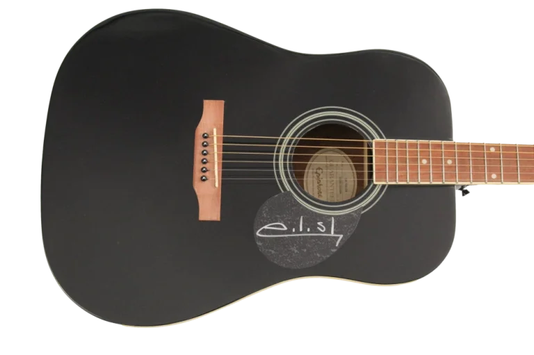 BILLIE EILISH SIGNED AUTOGRAPH GIBSON EPIPHONE ACOUSTIC GUITAR - VERY RARE JSA