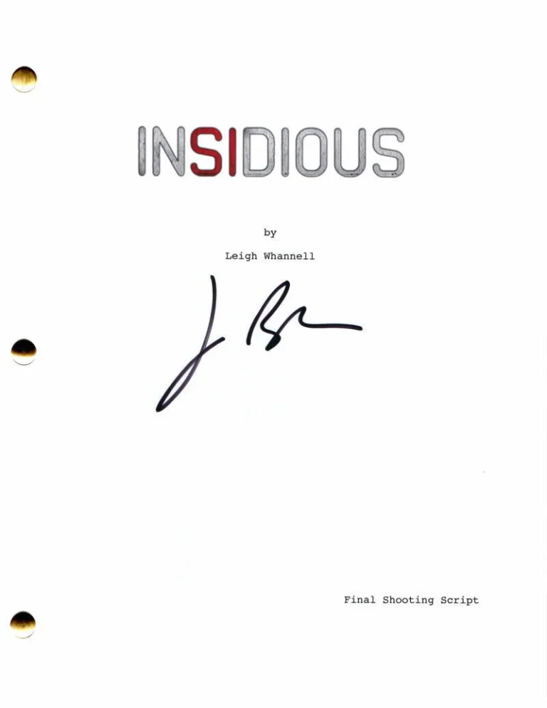 JASON BLUM SIGNED AUTOGRAPH INSIDIOUS FULL MOVIE SCRIPT - BLUMHOUSE PRODUCTIONS