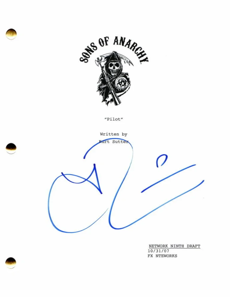 THEO ROSSI SIGNED AUTOGRAPH SONS OF ANARCHY FULL PILOT SCRIPT - JUICE ORTIZ RARE