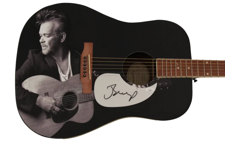 JOHN COUGAR MELLENCAMP SIGNED AUTOGRAPH CUSTOM EPIPHONE GUITAR W/ JSA COA 1/1