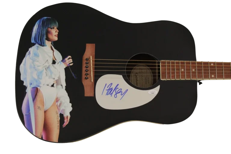 HALSEY SIGNED AUTOGRAPH CUSTOM 1/1 GIBSON EPIPHONE ACOUSTIC GUITAR W/ JSA COA