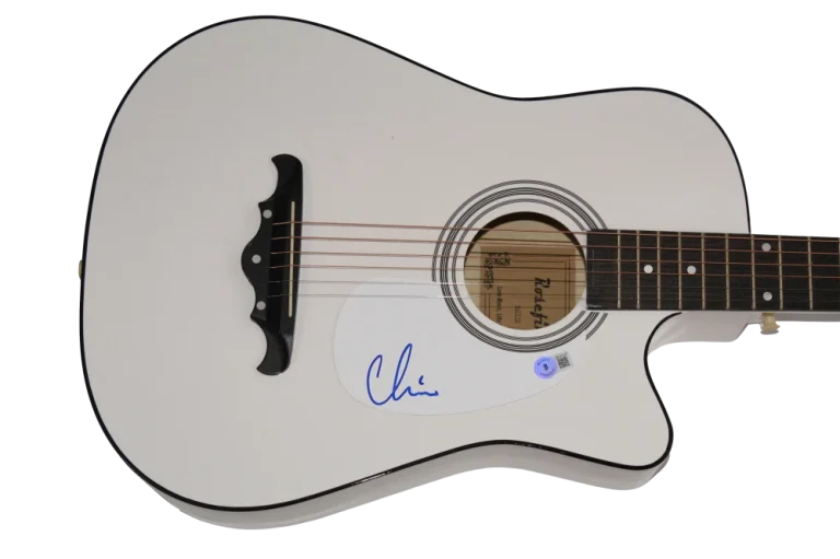CHINO MORENO SIGNED AUTOGRAPH FULL SIZE ACOUSTIC GUITAR DEFTONES w/ BECKETT COA