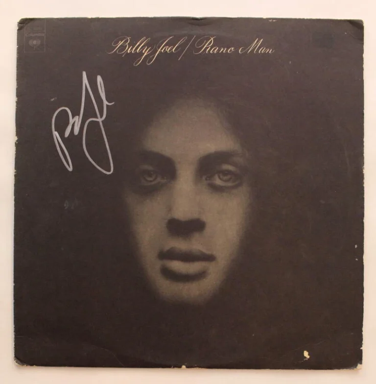BILLY JOEL SIGNED AUTOGRAPH ALBUM VINYL RECORD - PIANO MAN VERY RARE W/ JSA COA