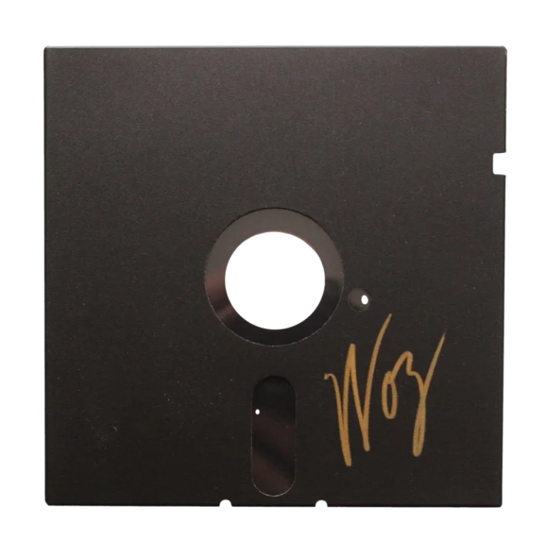 STEVE WOZNIAK WOZ SIGNED AUTOGRAPH 5.25