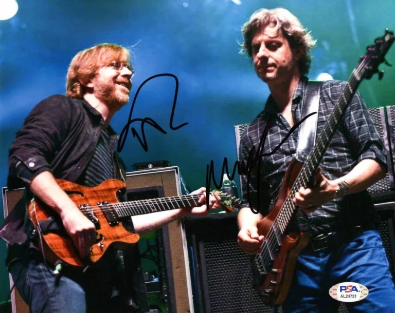 TREY ANASTASIO & MIKE GORDON SIGNED AUTOGRAPH 8X10 PHOTO PHISH RARE! W/ PSA COA