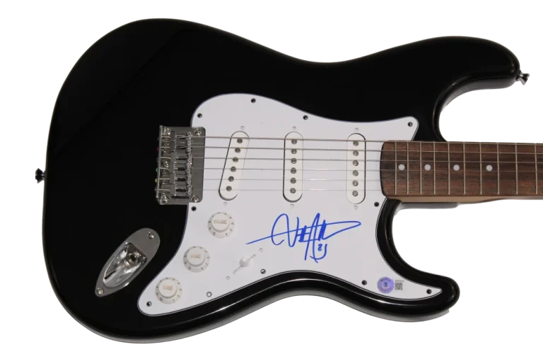 BILLY STRINGS SIGNED AUTOGRAPH BLACK FENDER ELECTRIC GUITAR - RARE! HOME BECKETT