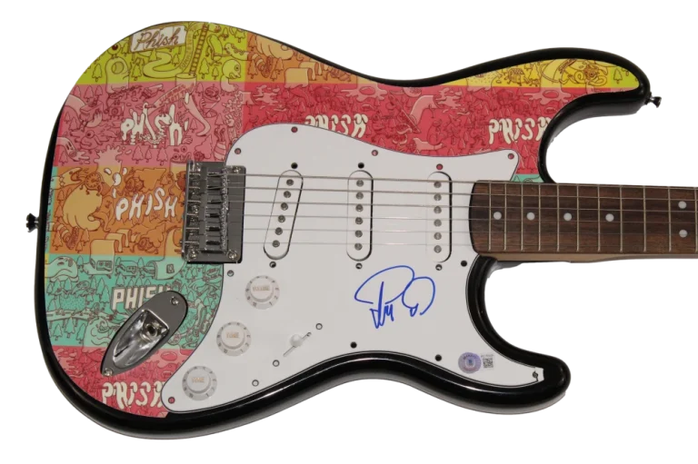 TREY ANASTASIO SIGNED AUTOGRAPH CUSTOM FENDER ELECTRIC GUITAR - PHISH 1/1 BAS
