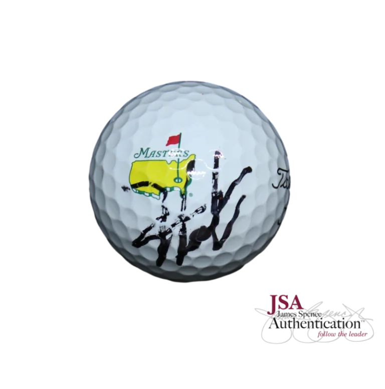 HIDEKI MATSUYAMA SIGNED AUTOGRAPH AUGUSTA MASTERS LOGO GOLF BALL - RARE! JSA COA
