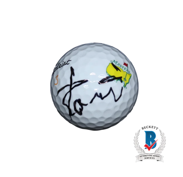 JORDAN SPIETH SIGNED AUTOGRAPH AUGUSTA MASTERS LOGO GOLF BALL VERY RARE! BAS COA