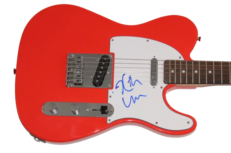 KEITH URBAN SIGNED AUTOGRAPH RED FENDER TELECASTER GUITAR COUNTRY MUSIC STAR JSA