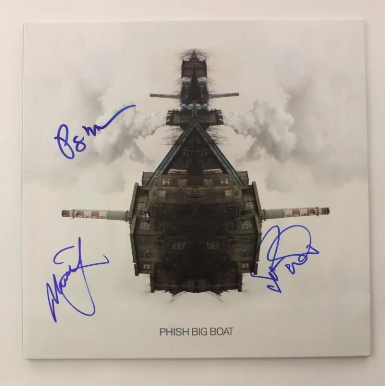 TREY ANASTASIO MIKE PAGE SIGNED AUTOGRAPH ALBUM VINLY RECORD PHISH BIG BOAT JSA