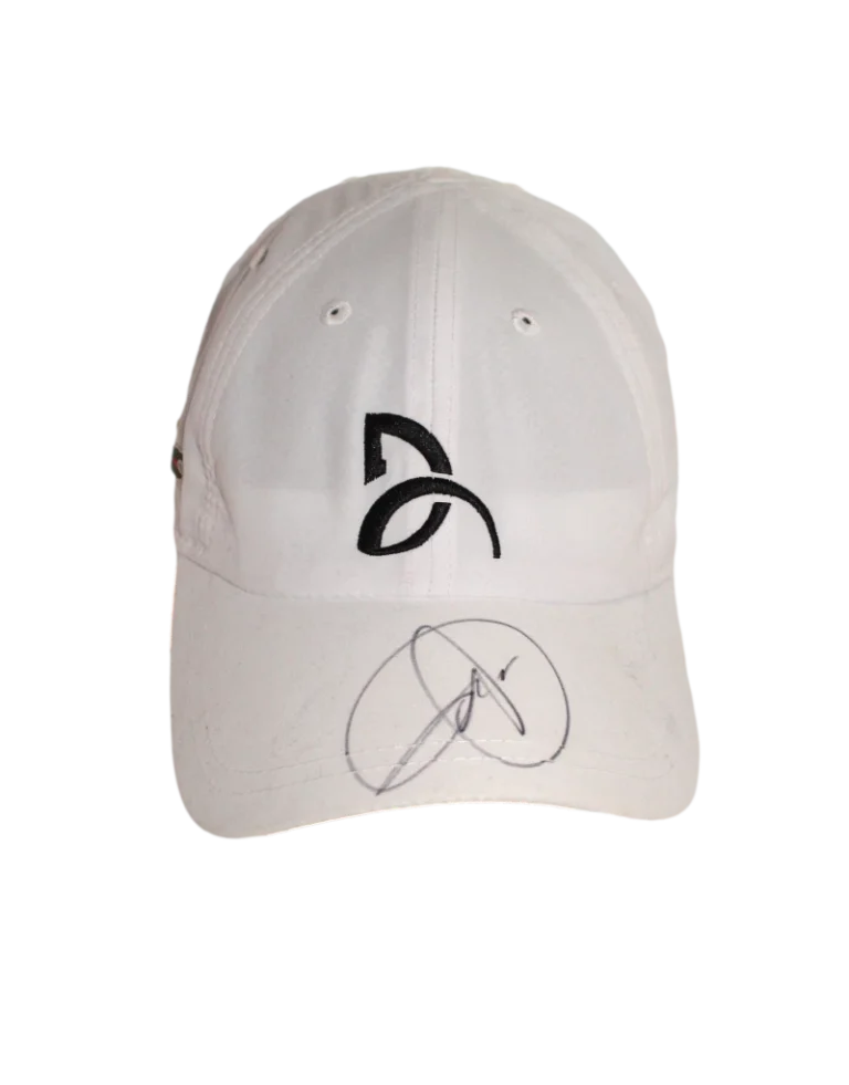 NOVAK DJOKOVIC SIGNED AUTOGRAPH LACOSTE TENNIS HAT CAP AUSTRALIAN OPEN KIND PSA