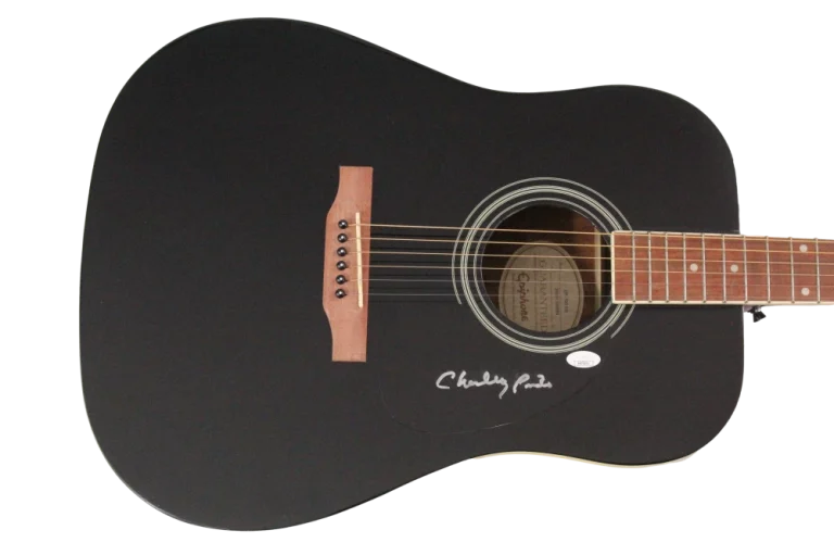 Charley Pride Signed Autograph Full Size Gibson Epiphone Guitar w/ JSA COA