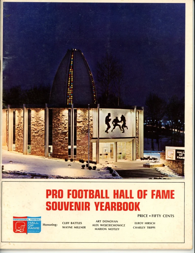 1968 Hall Of Fame Game Souvenir Yearbook Program Magazine 37407
