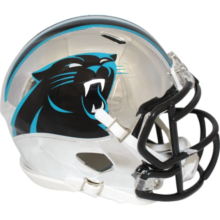Carolina Panthers Chrome NFL Riddell New Mini Helmet 18706