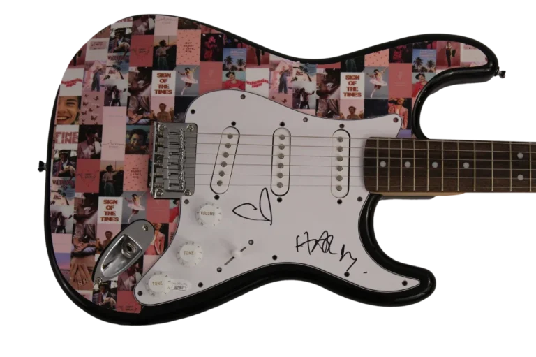 HARRY STYLES SIGNED AUTOGRAPH CUSTOM FENDER ELECTRIC GUITAR ONE DIRECTION W/ JSA