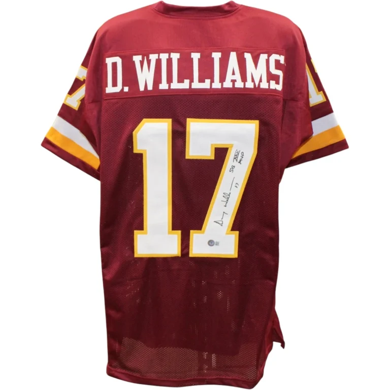 Doug Williams Autographed Pro Style Sz XL Red Jersey Beckett Witness 57911