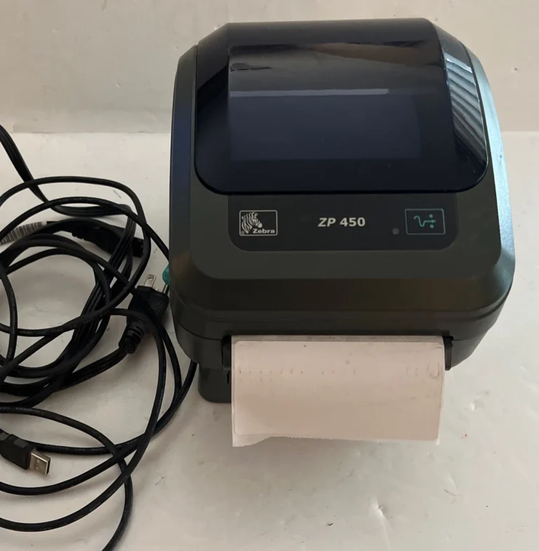 Zebra ZP450 CTP Thermal Label Printer USB Tested & Fully Working With Cables