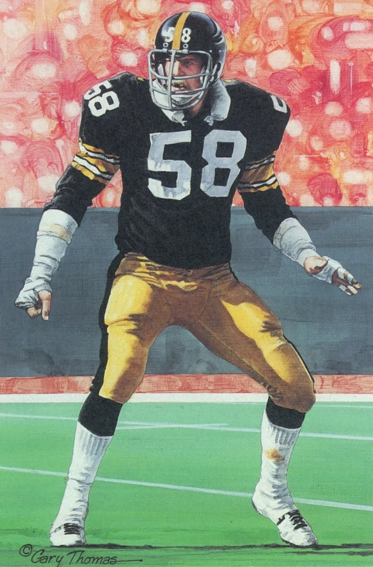 Jack Lambert Pittsburgh Steelers Goal Line Art Card Series 5 #132 LE /5000 58100