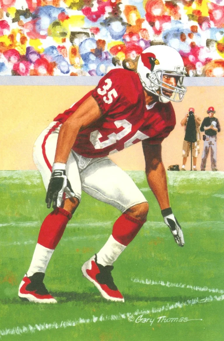 Aeneas Williams Arizona Cardinals Goal Line Art Card  Class of 2014 58170