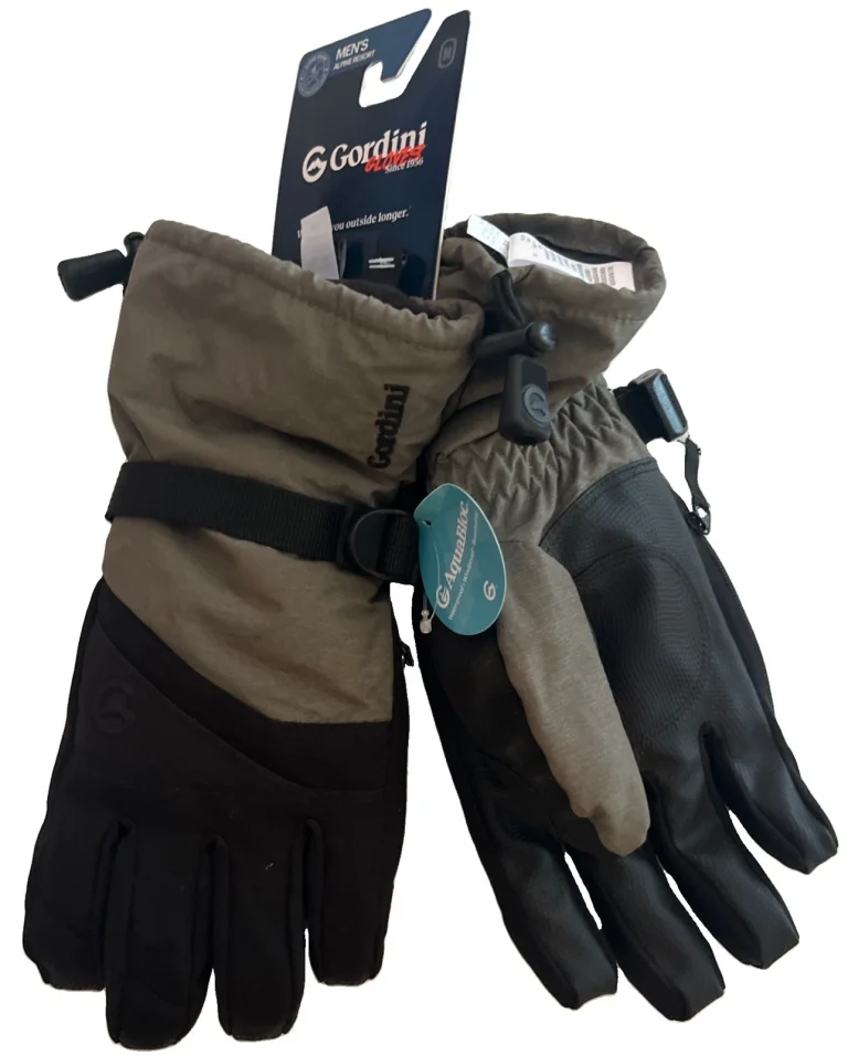 Gordini Men's Medium Stomp III Gloves, Black, Medium w/ Heater Pack System B9